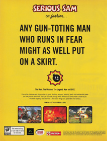Serious Sam - Advertisement Flyer - Front