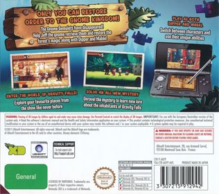 Gravity Falls: Legend of the Gnome Gemulets - Box - Back