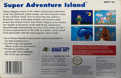 Super Adventure Island - Box - Back