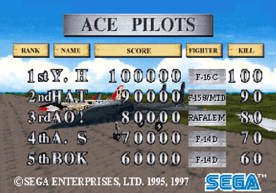 Sky Target - Screenshot - High Scores