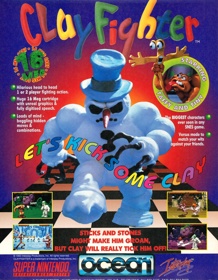 Clay Fighter - Advertisement Flyer - Front