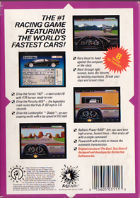 The Duel: Test Drive II - Box - Back