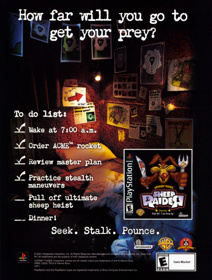 Looney Tunes: Sheep Raider - Advertisement Flyer - Front