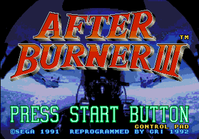 After Burner III - Screenshot - Game Title