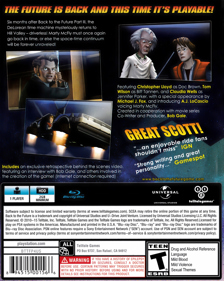 Back to the Future: The Game 30th Anniversary Edition - Box - Back Image