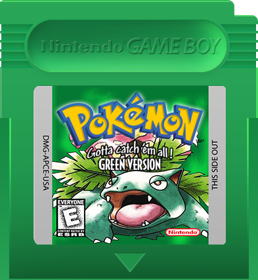 Pokémon Green Version - Fanart - Cart - Front