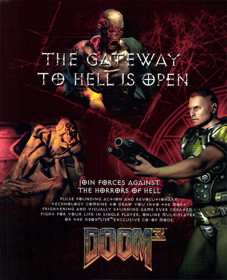 DOOM 3 - Advertisement Flyer - Front