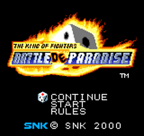 The King of Fighters: Battle de Paradise - Screenshot - Game Title
