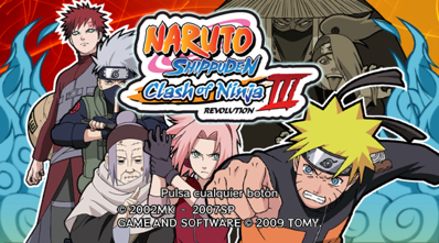 Naruto Shippuden: Clash of Ninja Revolution III - Screenshot - Game Title