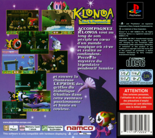 Klonoa: Door to Phantomile - Box - Back