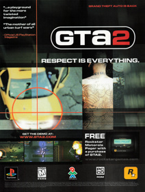 Grand Theft Auto 2 - Advertisement Flyer - Front