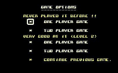 Battle Through Time - Screenshot - Game Select