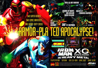 Iron Man / X-O Manowar in Heavy Metal - Advertisement Flyer - Front Image