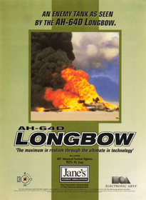Jane's Combat Simulations: AH-64D Longbow - Advertisement Flyer - Front