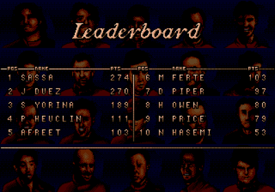 Jaguar XJ220 - Screenshot - High Scores