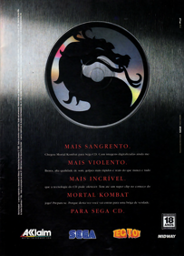Mortal Kombat - Advertisement Flyer - Front
