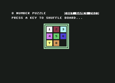 8 Number Puzzle - Screenshot - Gameplay Image