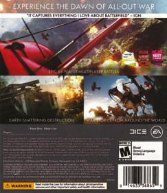 Battlefield 1 - Box - Back