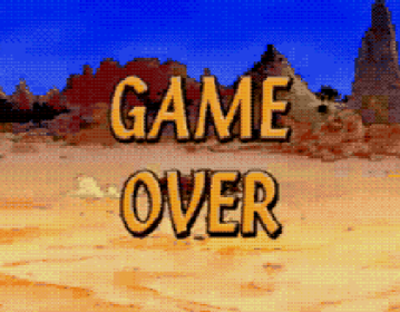Cadillacs and Dinosaurs: The Second Cataclysm - Screenshot - Game Over Image