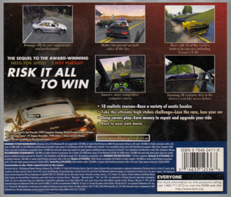 Need for Speed: High Stakes - Box - Back Image