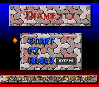 Diamenty - Screenshot - Game Select