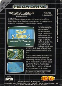 World of Illusion Starring Mickey Mouse and Donald Duck - Box - Back
