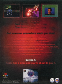 Defcon 5: Peace Has a Price... - Advertisement Flyer - Front