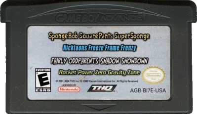 4 Games on One Game Pak: Nicktoons - Cart - Front