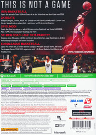 NBA 2K17 - Box - Back