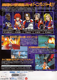 Burning Rangers - Advertisement Flyer - Back