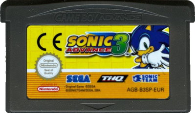 Sonic Advance 3 - Cart - Front