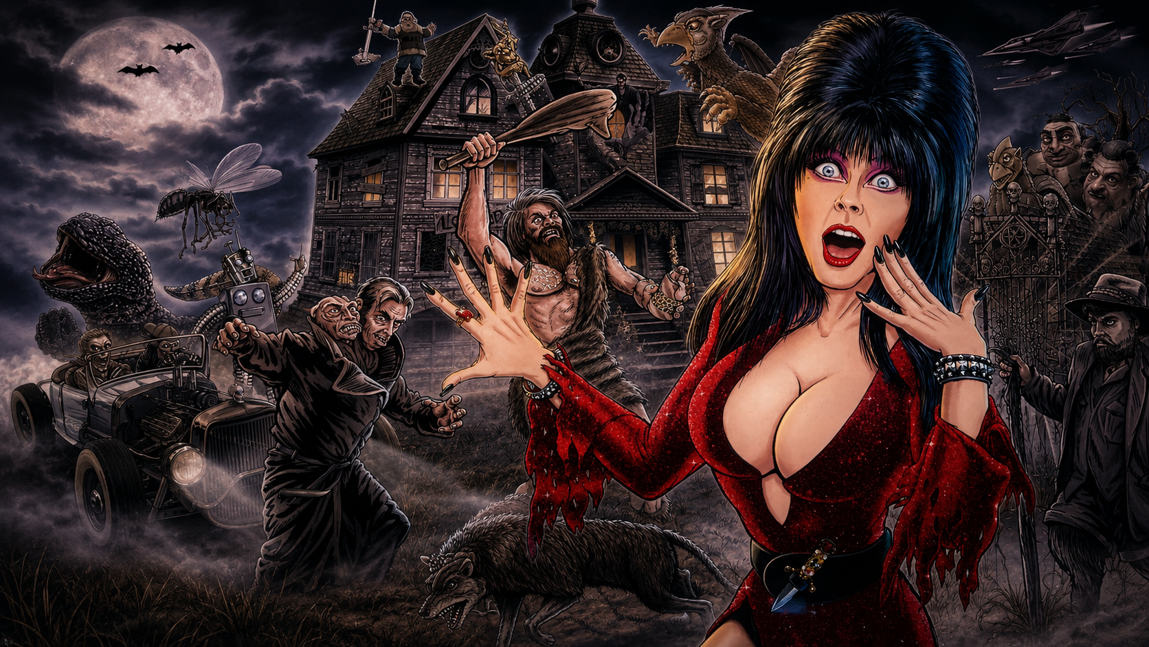 Elvira's Party House of Horrors: Blood Red Kiss Edition