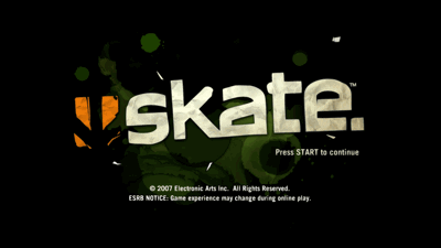 Skate - Screenshot - Game Title