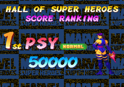 Marvel Super Heroes - Screenshot - High Scores