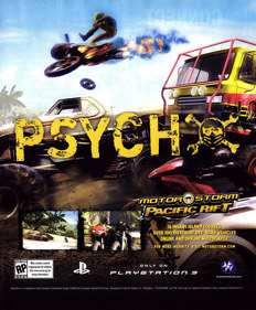 MotorStorm: Pacific Rift - Advertisement Flyer - Front
