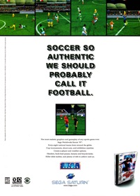 Sega Worldwide Soccer '97 - Advertisement Flyer - Front