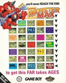 Monster Max - Advertisement Flyer - Front