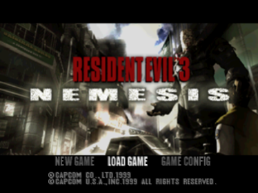 Resident Evil 3: Nemesis - Screenshot - Game Title