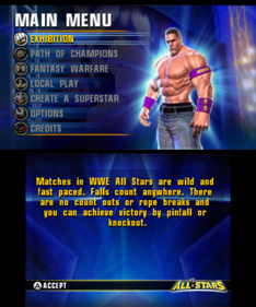 WWE All Stars - Screenshot - Game Select