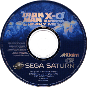Iron Man / X-O Manowar in Heavy Metal - Disc Image