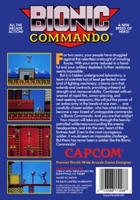 Bionic Commando - Box - Back Image