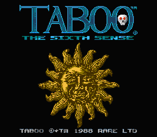 Taboo: The Sixth Sense - Screenshot - Game Title