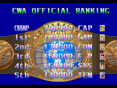 Ring of Destruction: Slam Masters II - Screenshot - High Scores