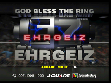 Ehrgeiz: God Bless the Ring - Screenshot - Game Title