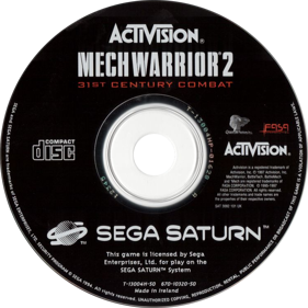 MechWarrior 2: 31st Century Combat: Arcade Combat Edition - Disc