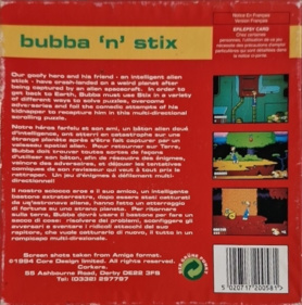 Bubba 'n' Stix - Box - Back