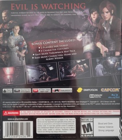 Resident Evil: Revelations 2 - Box - Back Image