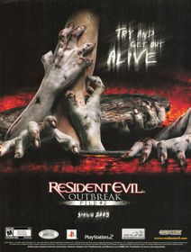 Resident Evil: Outbreak: File #2 - Advertisement Flyer - Front