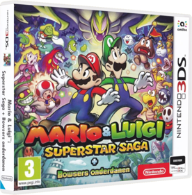Mario & Luigi: Superstar Saga + Bowser's Minions - Box - 3D