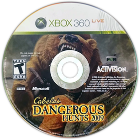 Cabela's Dangerous Hunts 2009 - Disc